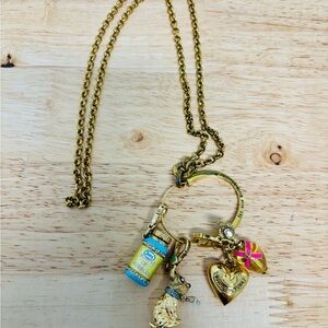 Juicy Couture Gold Charm Necklace